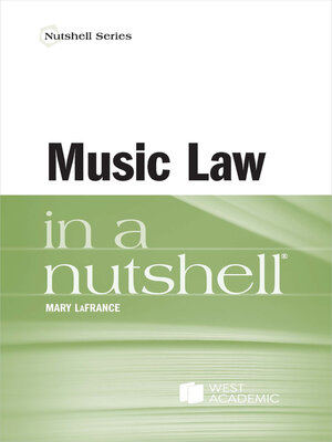 cover image of Music Law in a Nutshell